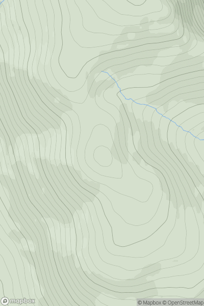 Thumbnail image for Beinn Bhreac [Strathyre to Strathallan] showing contour plot for surrounding peak